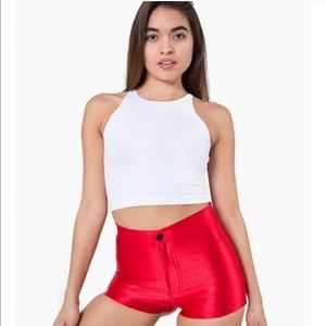 Red Disco Shorts - American Apparel - Large